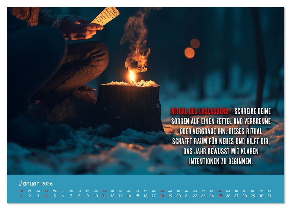 Dein Achtsamkeitskalender (CALVENDO Premium Wandkalender 2026)