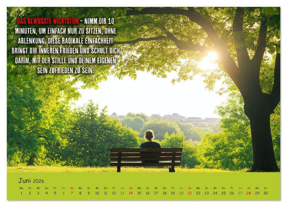 Dein Achtsamkeitskalender (CALVENDO Premium Wandkalender 2026)