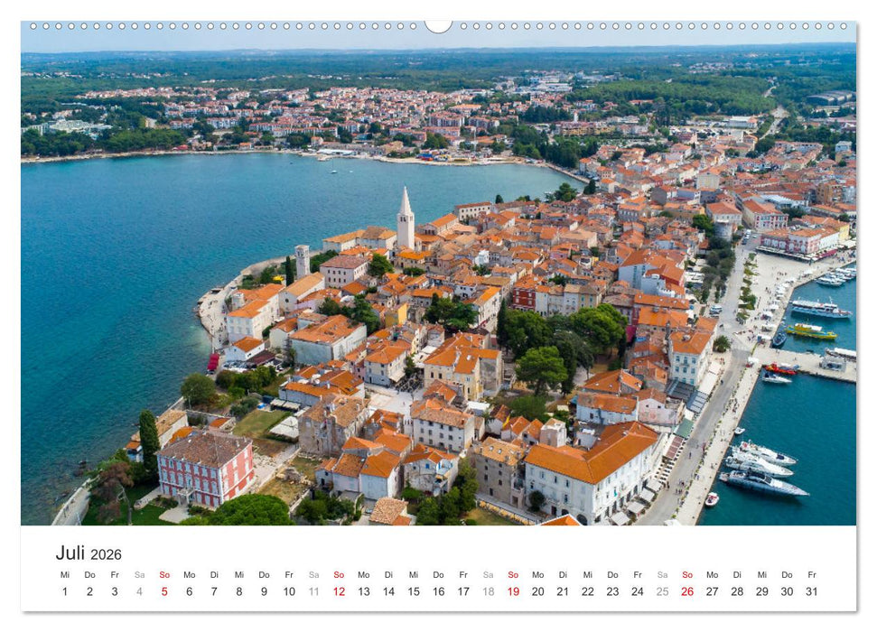 Porec Kalender - Die kroatische Stadt an der Adria (CALVENDO Premium Wandkalender 2026)
