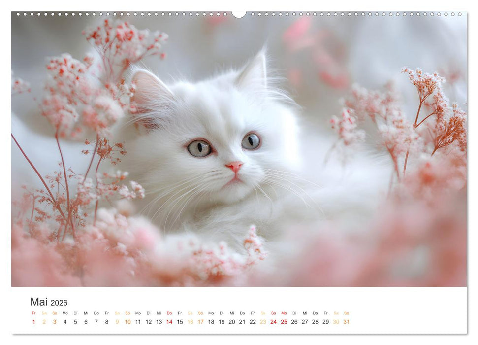 Katzen - sanfte Schönheiten (CALVENDO Premium Wandkalender 2026)