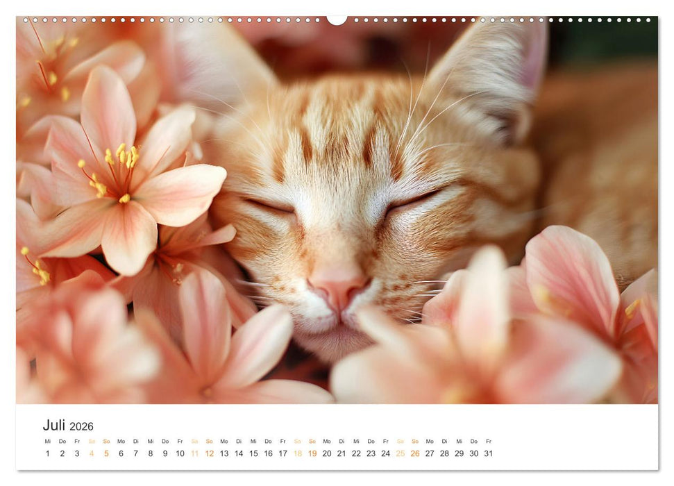 Katzen - sanfte Schönheiten (CALVENDO Premium Wandkalender 2026)