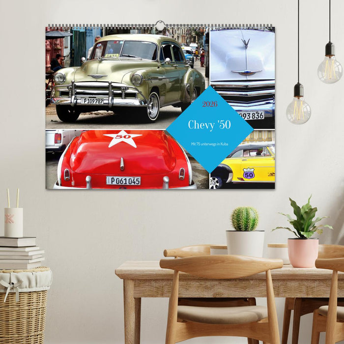 Chevy '50 - Mit 75 unterwegs in Kuba (CALVENDO Wandkalender 2026)