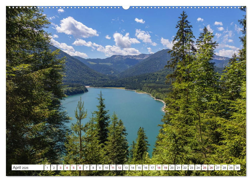 Bayern - Seen, Berge, Landschaft (CALVENDO Wandkalender 2026)