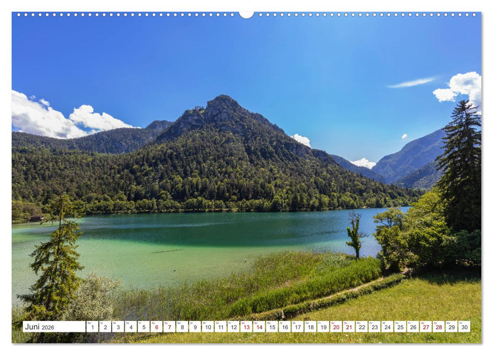 Bayern - Seen, Berge, Landschaft (CALVENDO Wandkalender 2026)