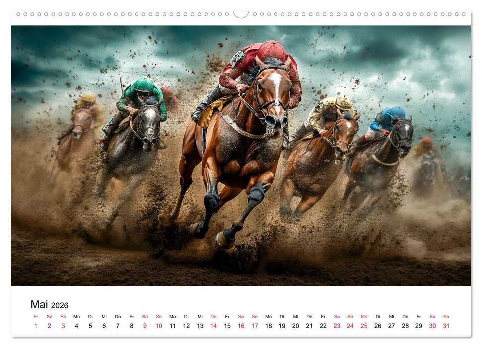 Pferderennen (CALVENDO Premium Wandkalender 2026)
