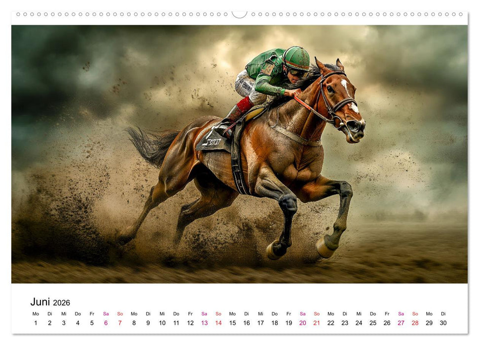 Pferderennen (CALVENDO Premium Wandkalender 2026)