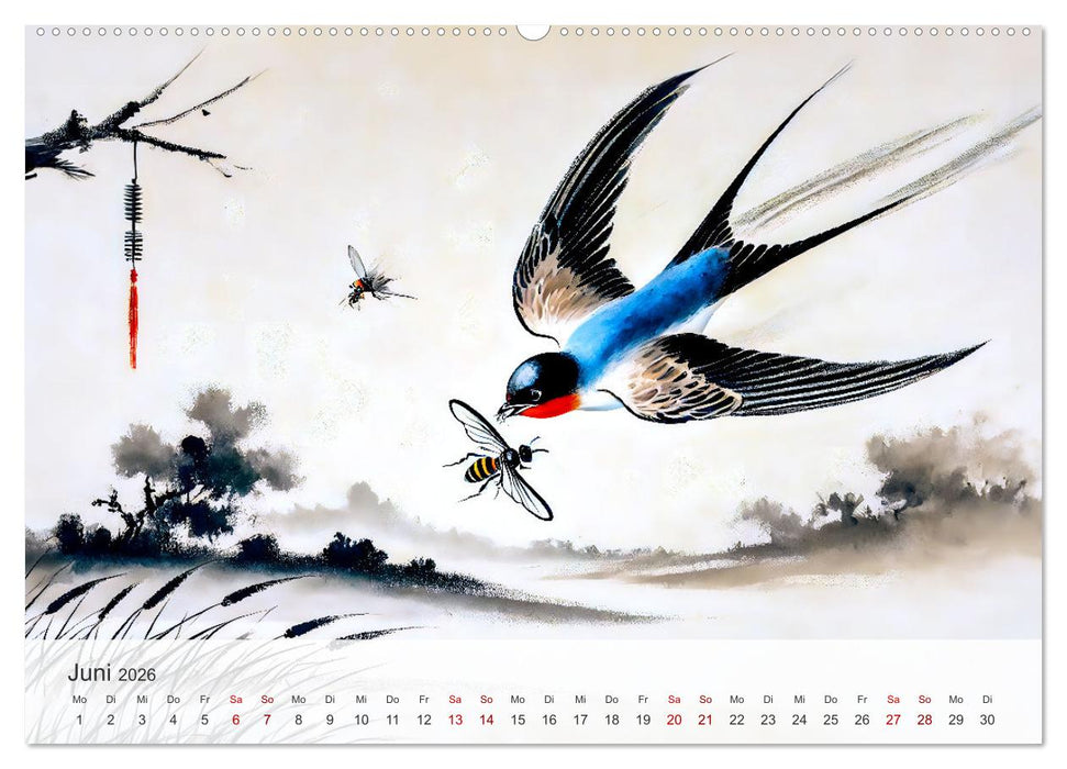 Das Leben der Schwalben - Getragen von Wind und Freiheit (CALVENDO Premium Wandkalender 2026)