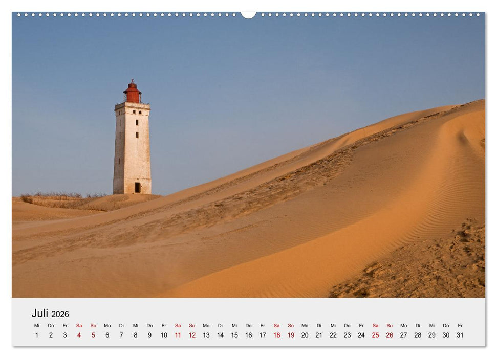 Dänemark - Land, Küsten, Städte (CALVENDO Premium Wandkalender 2026)