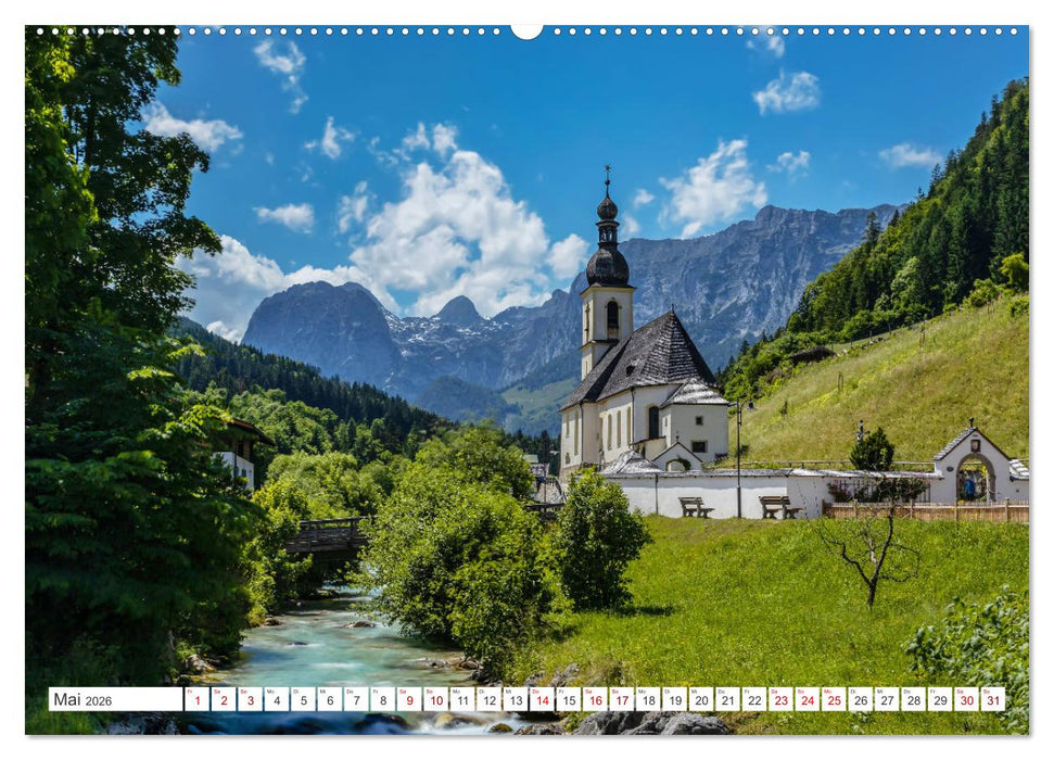 Bayern - Seen, Berge, Landschaft (CALVENDO Premium Wandkalender 2026)