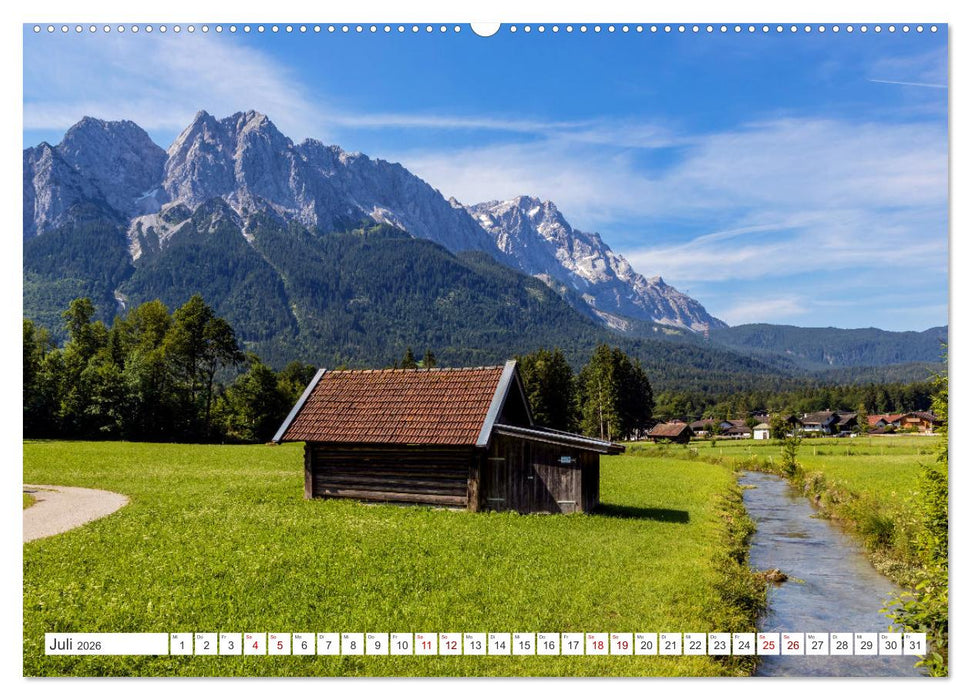 Bayern - Seen, Berge, Landschaft (CALVENDO Premium Wandkalender 2026)