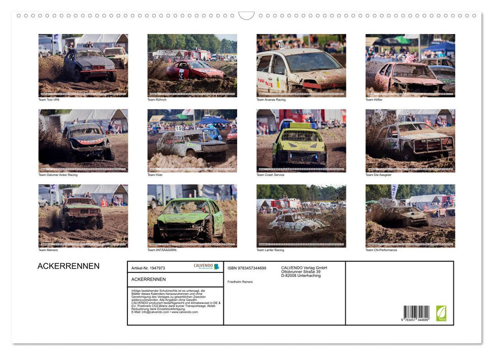 ACKERRENNEN (CALVENDO Wandkalender 2026)