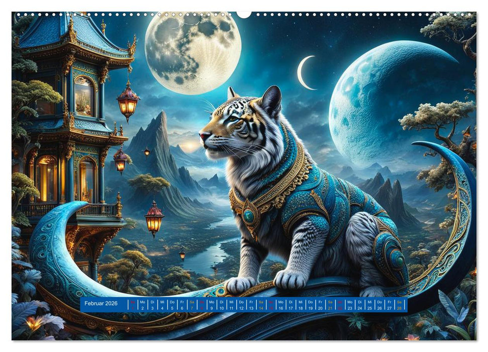 Verborgene Welten: Arkanum der mystischen Tierwesen (CALVENDO Wandkalender 2026)