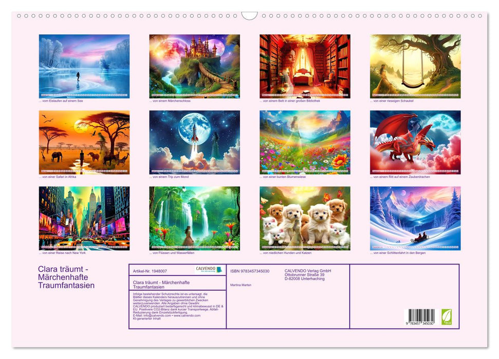 Clara träumt - Märchenhafte Traumfantasien (CALVENDO Wandkalender 2026)