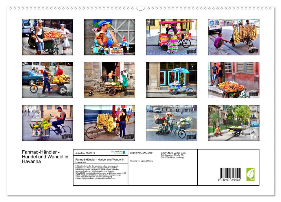 Fahrrad-Händler - Handel und Wandel in Havanna (CALVENDO Premium Wandkalender 2026)
