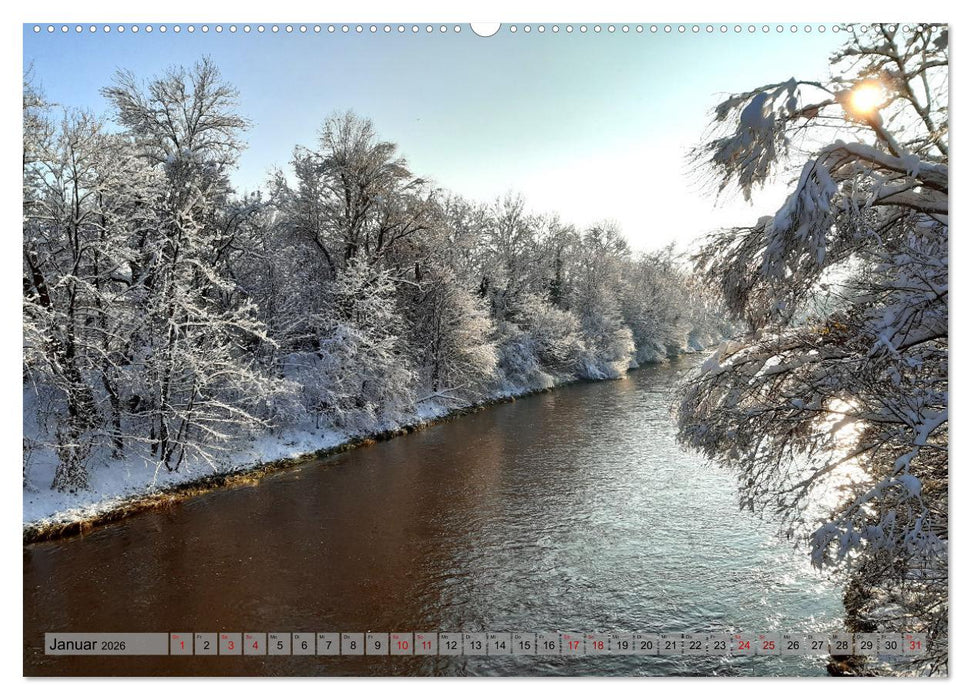 Flüsse in Deutschland (CALVENDO Premium Wandkalender 2026)