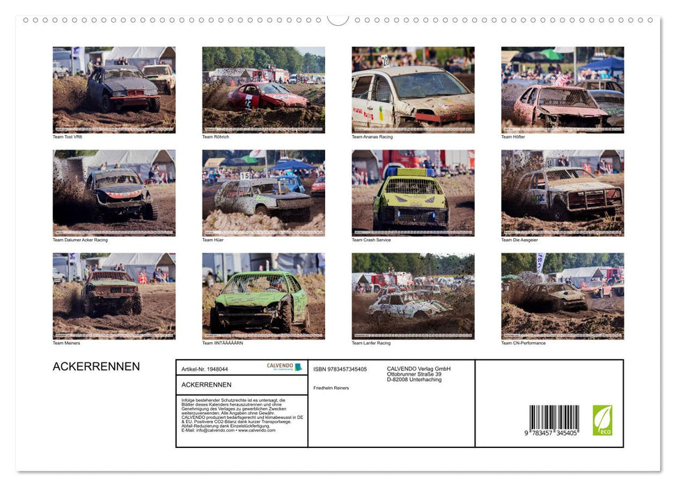 ACKERRENNEN (CALVENDO Premium Wandkalender 2026)