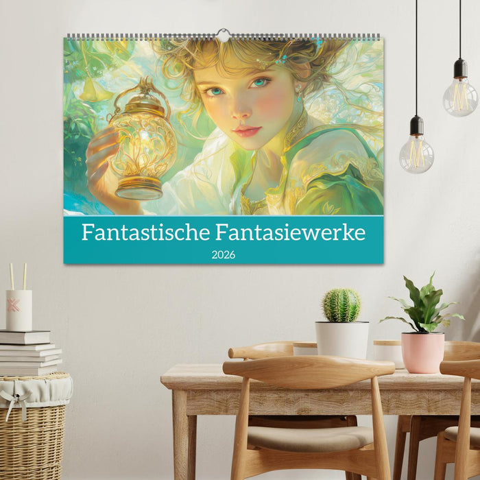 Fantastische Fantasiewerke (CALVENDO Wandkalender 2026)