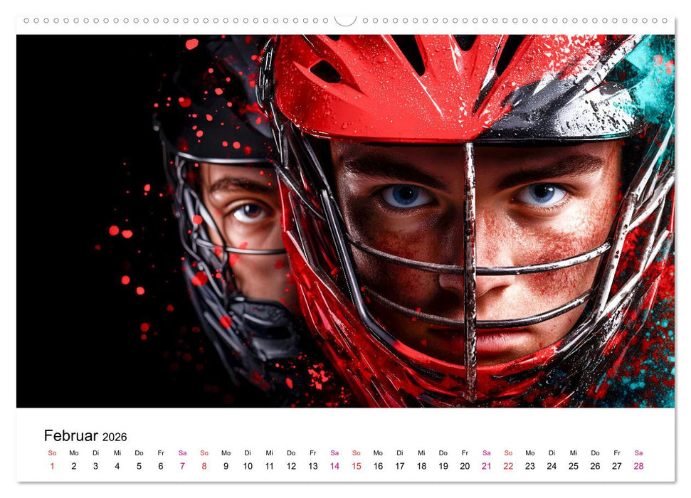 Lacrosse cool (CALVENDO Premium Wandkalender 2026)