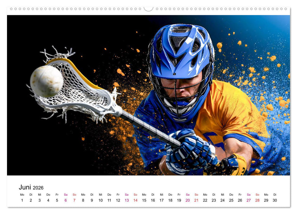 Lacrosse cool (CALVENDO Premium Wandkalender 2026)