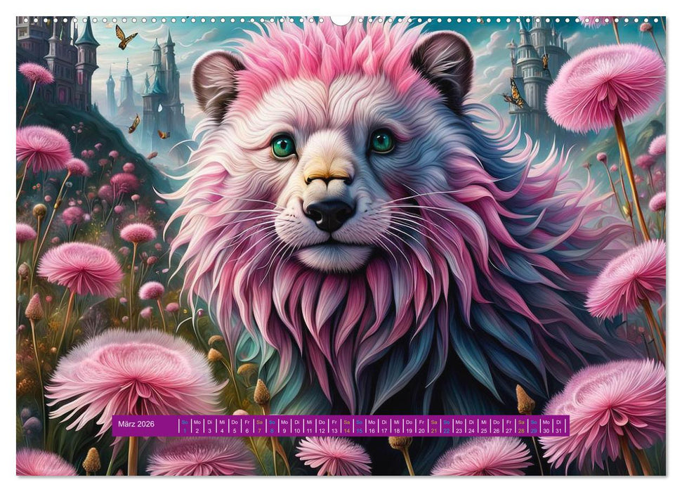 Verborgene Welten: Arkanum der mystischen Tierwesen (CALVENDO Premium Wandkalender 2026)