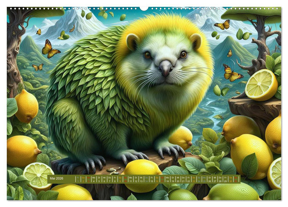 Verborgene Welten: Arkanum der mystischen Tierwesen (CALVENDO Premium Wandkalender 2026)