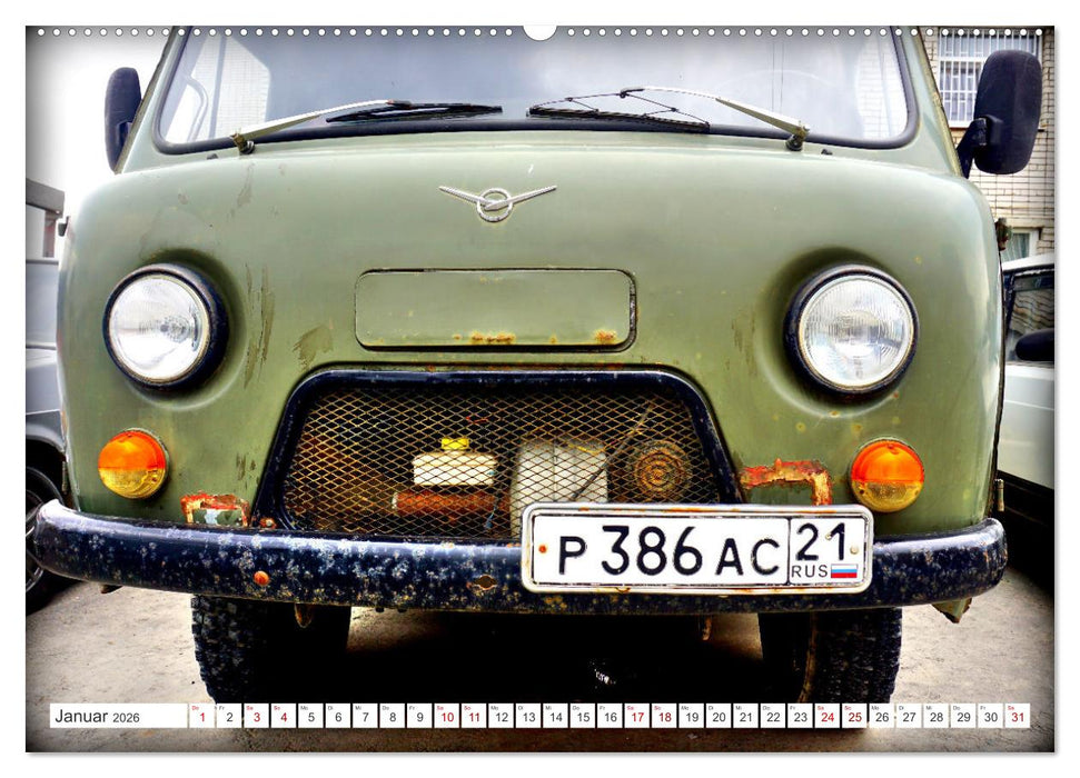 60 Jahre Buchanka - Der Kult-Transporter der UdSSR UAZ-452 (CALVENDO Wandkalender 2026)