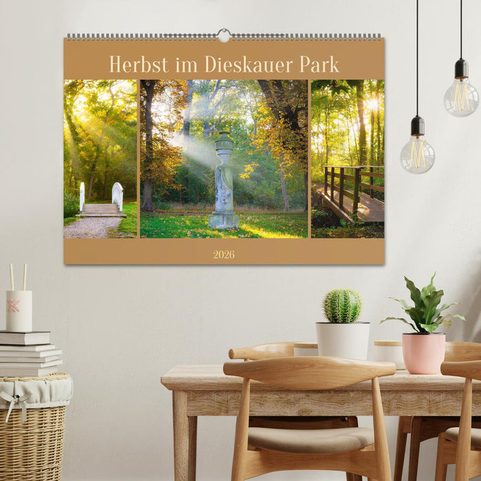 Herbst im Dieskauer Park (CALVENDO Wandkalender 2026)