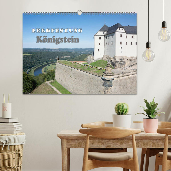 Bergfestung Königstein (CALVENDO Wandkalender 2026)