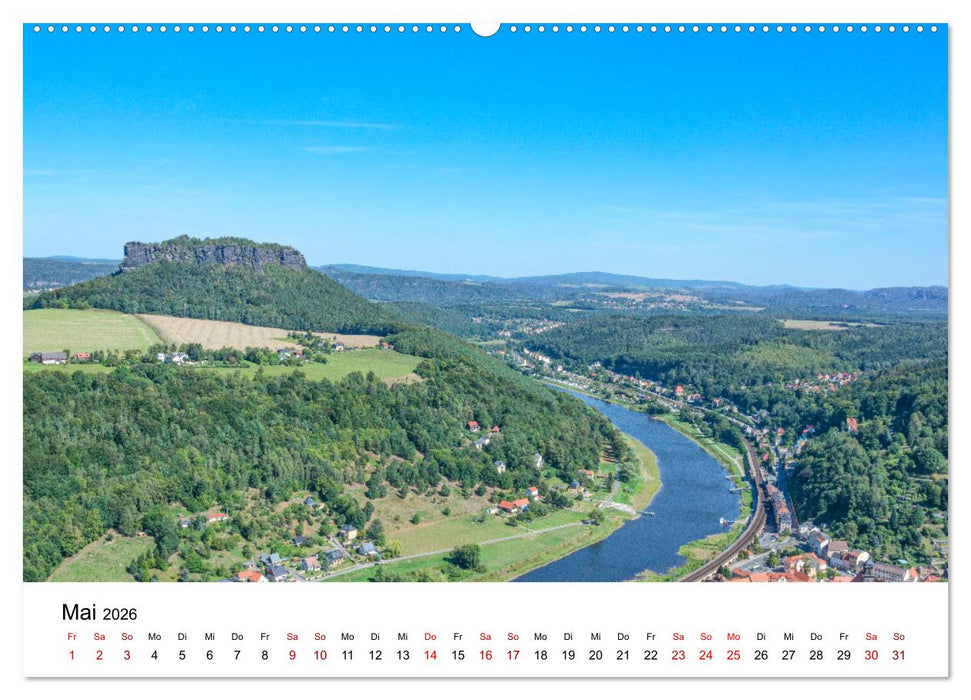 Bergfestung Königstein (CALVENDO Wandkalender 2026)