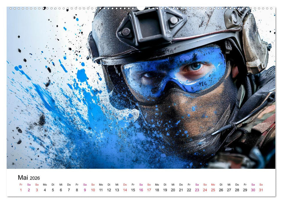 Paintball cool (CALVENDO Wandkalender 2026)