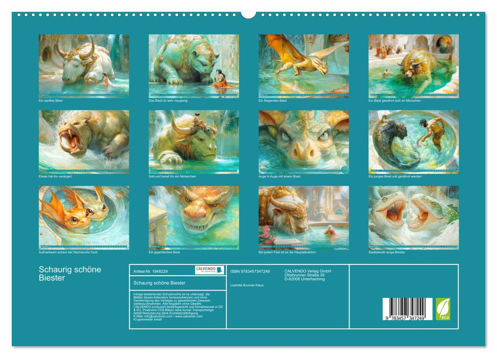 Schaurig schöne Biester (CALVENDO Premium Wandkalender 2026)