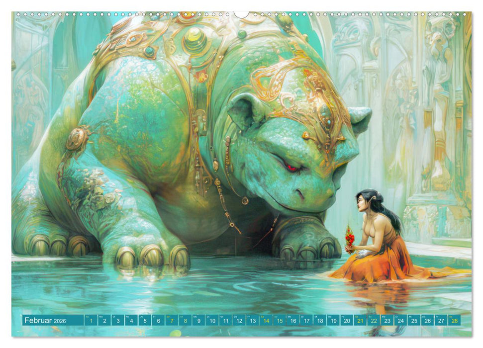 Schaurig schöne Biester (CALVENDO Premium Wandkalender 2026)