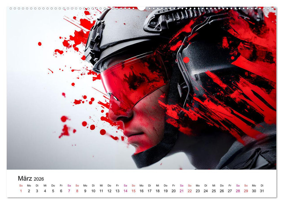 Paintball cool (CALVENDO Premium Wandkalender 2026)