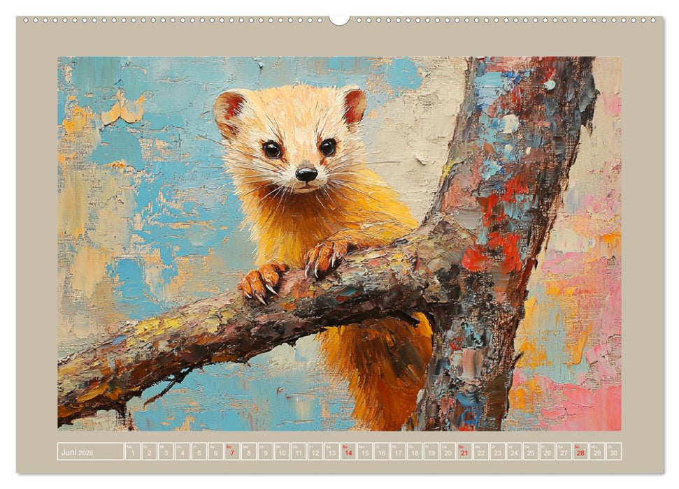 Wilde Schönheiten. Ein Jahr mit majestätischen Tieren (CALVENDO Wandkalender 2026)