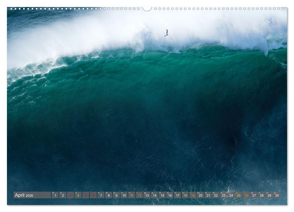 OCEAN POWER - Die Riesenwellen von Nazaré (CALVENDO Premium Wandkalender 2026)