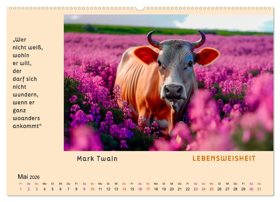 Pfiffig und weise (CALVENDO Wandkalender 2026)