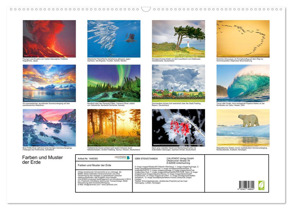 Farben und Muster der Erde (CALVENDO Wandkalender 2026)