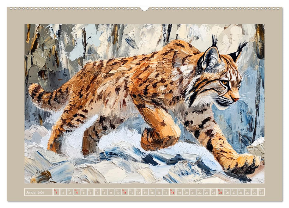 Wilde Schönheiten. Ein Jahr mit majestätischen Tieren (CALVENDO Premium Wandkalender 2026)