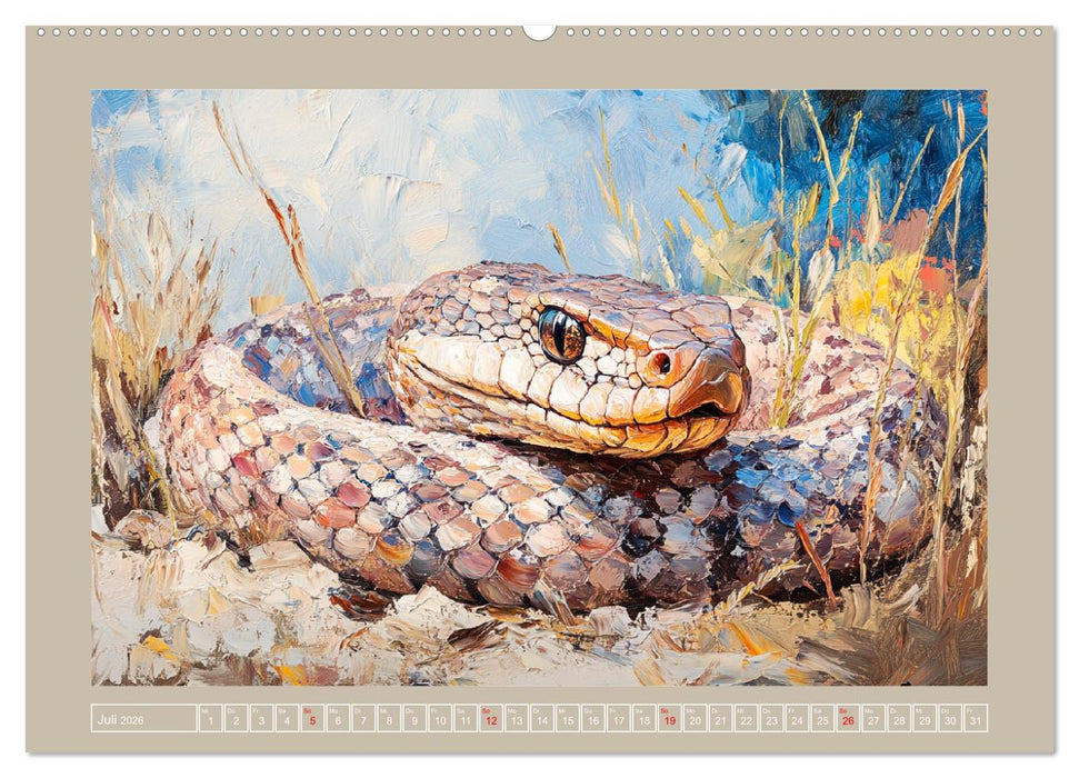 Wilde Schönheiten. Ein Jahr mit majestätischen Tieren (CALVENDO Premium Wandkalender 2026)