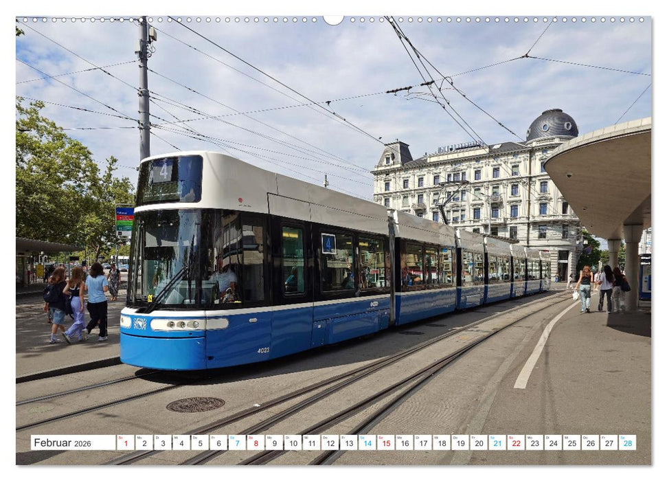 Die Zürcher Tram (CALVENDO Premium Wandkalender 2026)