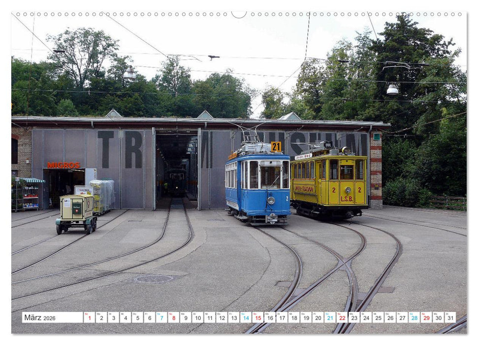 Die Zürcher Tram (CALVENDO Premium Wandkalender 2026)