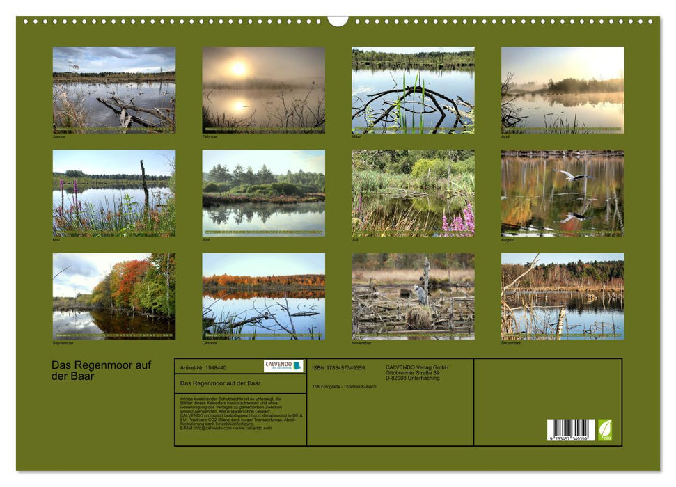 Das Regenmoor auf der Baar (CALVENDO Wandkalender 2026)