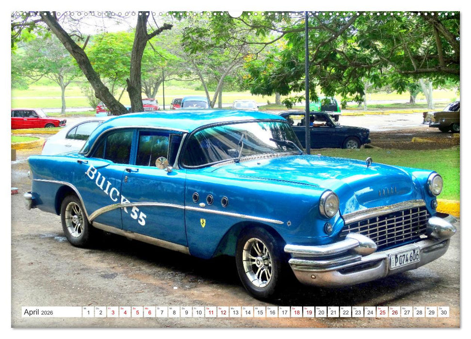 BUICK '55 - Mit 70 unterwegs in Kuba (CALVENDO Premium Wandkalender 2026)