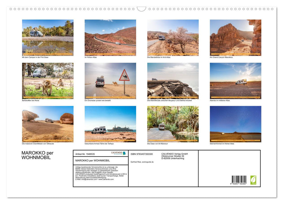 MAROKKO per WOHNMOBIL (CALVENDO Wandkalender 2026)