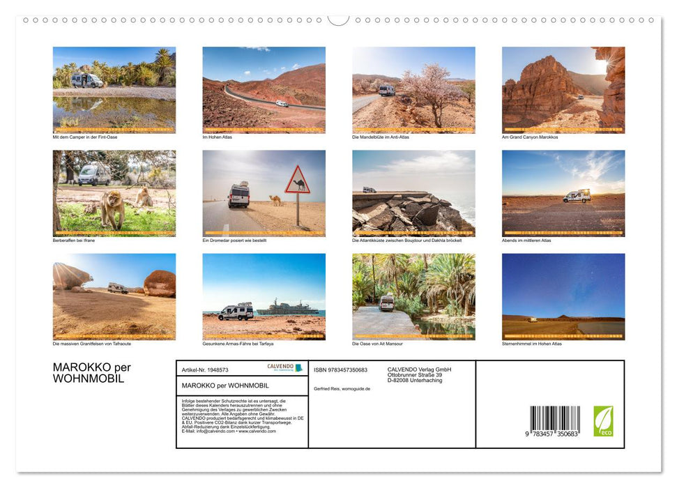 MAROKKO per WOHNMOBIL (CALVENDO Premium Wandkalender 2026)