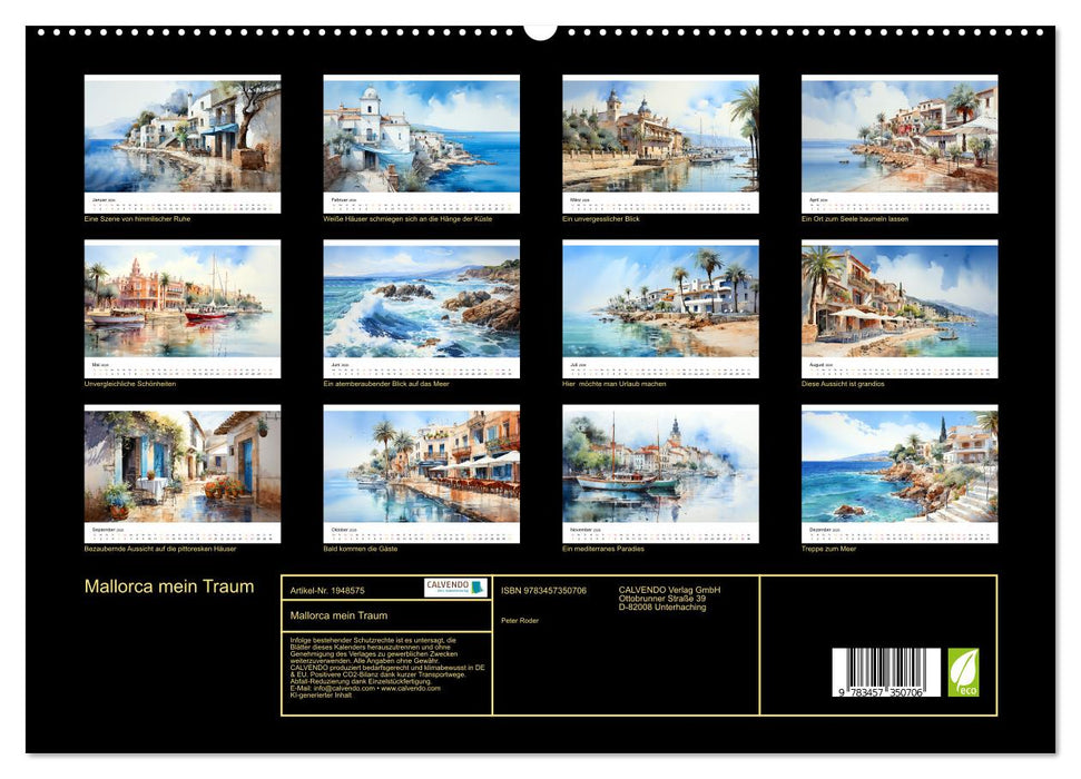 Mallorca mein Traum (CALVENDO Premium Wandkalender 2026)