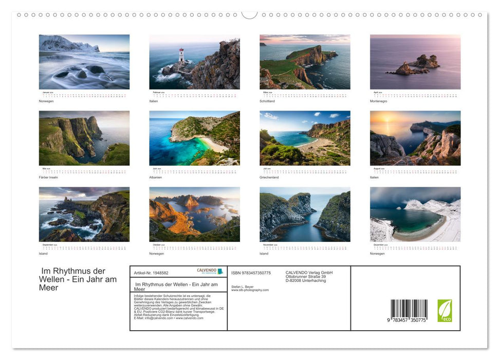 Im Rhythmus der Wellen - Ein Jahr am Meer (CALVENDO Premium Wandkalender 2026)
