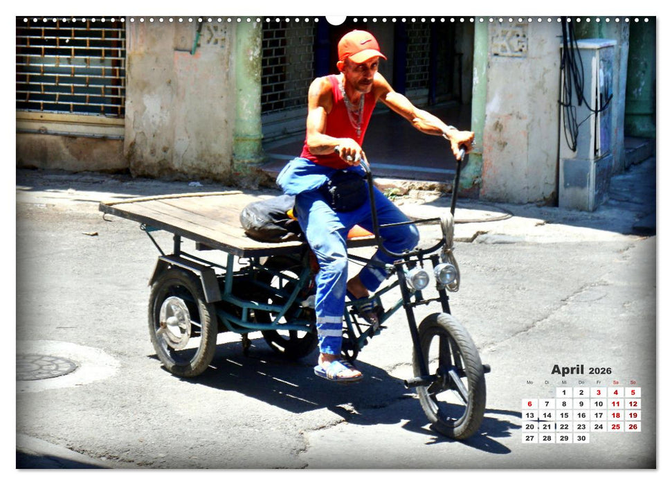 Lastenräder in Havanna (CALVENDO Premium Wandkalender 2026)