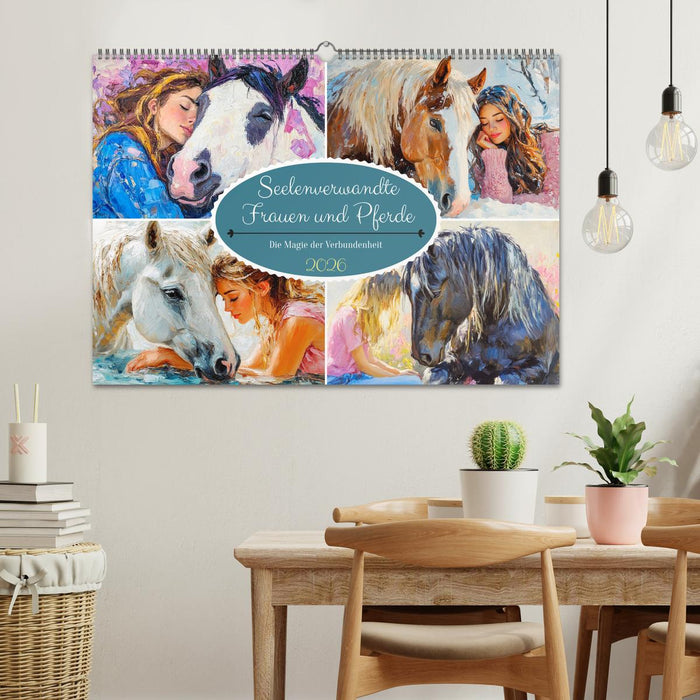 Seelenverwandte. Frauen und Pferde. Die Magie der Verbundenheit (CALVENDO Wandkalender 2026)