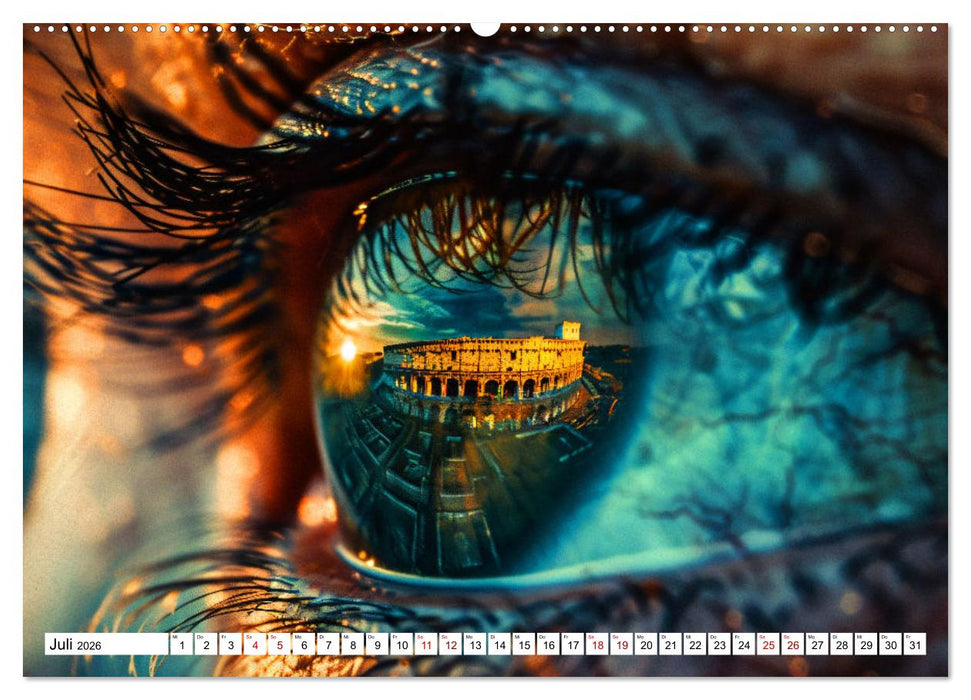 Wahrzeichen im Fokus - Spannende Architektur aus dem Blickwinkel (CALVENDO Premium Wandkalender 2026)